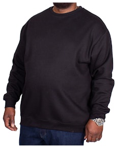Bigdude Essentials Pullover Schwarz Tall Fit 