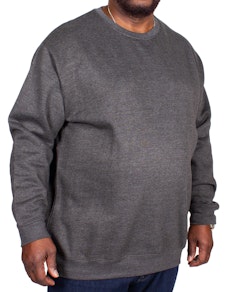Bigdude Essentials Pullover Grau Tall Fit 