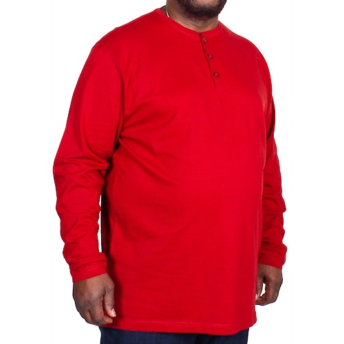 Espionage Sweatshirt mit Knopfleiste Rot 