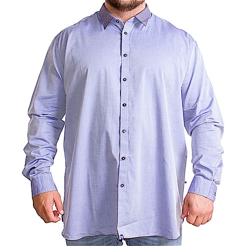 D555 Spike Long Sleeve Shirt With Contrast
