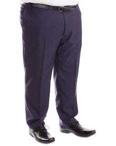 Carabou Durapress Formal Trousers Navy