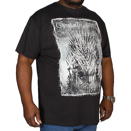 Replika Game of Thrones Print T-Shirt Schwarz