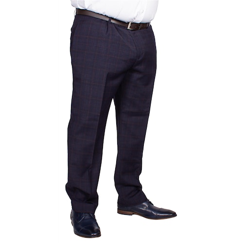 Skopes Hayling Check Trousers Navy