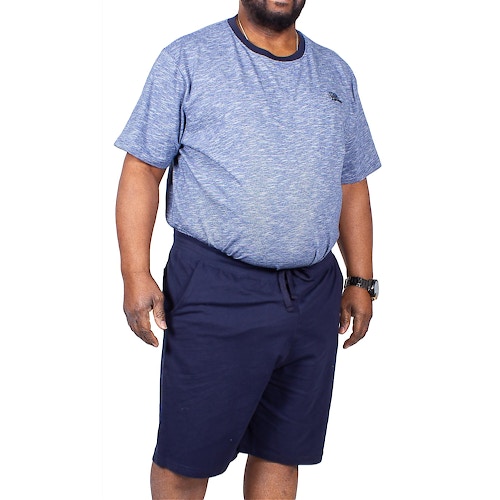 D555 Tyson T-Shirt & Short Pyjamas Blue/Navy