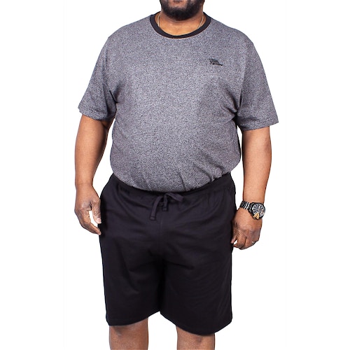 D555 Tyson T-Shirt & Short Pyjamas Grey/Black