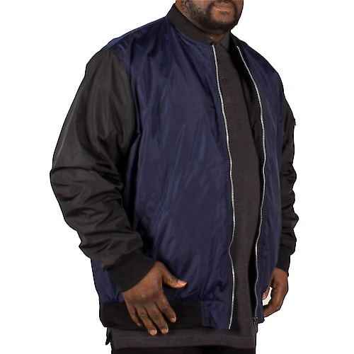 D555 Louis Lined Bomber Jacket - Navy