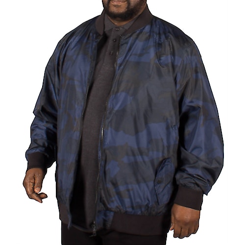 D555 Camo Lined Camouflage M1A Bomber Jacket - Blue