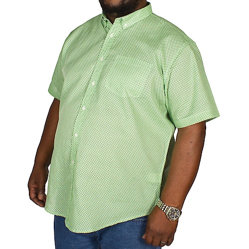 Bigdude All Over Geometric Print Shirt Green