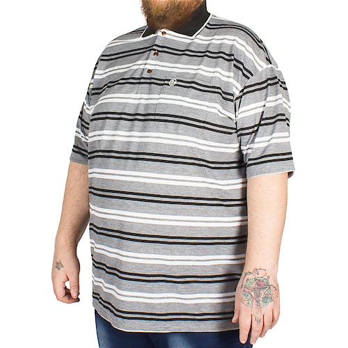 Brooklyn Andrew Stripe Polo Shirt Black