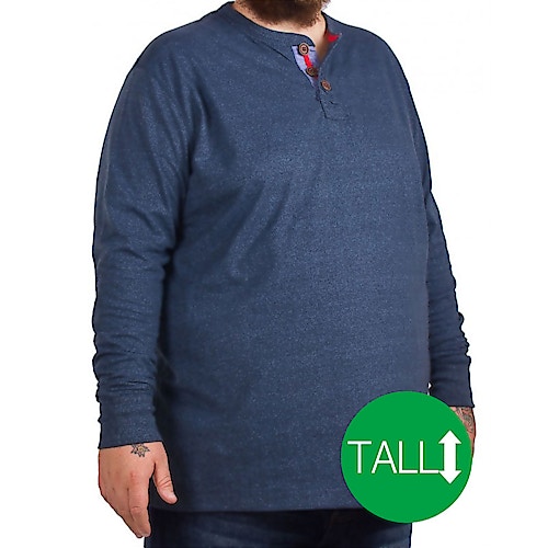 D555 Davy Langärmeliges Sweatshirt Dunkelblau - Tall Collection