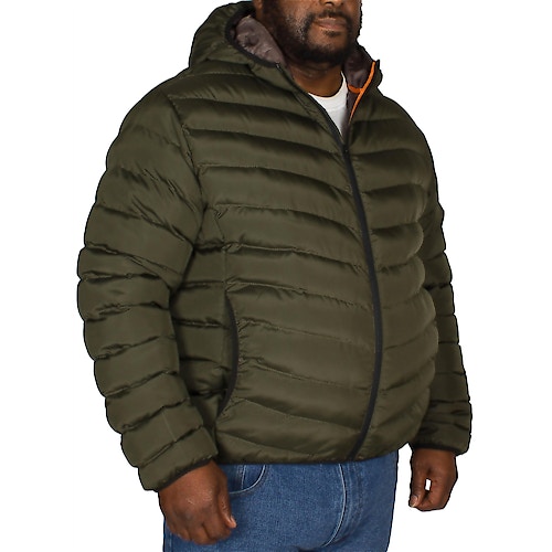 Bigdude Quilted Zip Through Jacket Khaki
