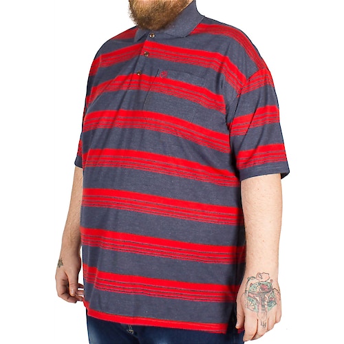 Brooklyn Andre Stripe Polo Shirt Red
