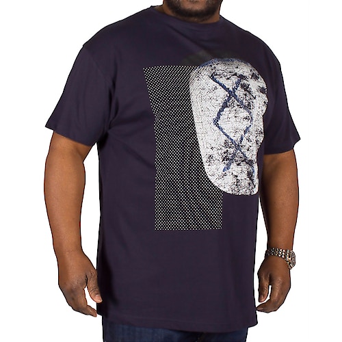 Replika Dot Print T-Shirt Navy