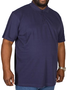 Bigdude Plain Polo Shirt- Navy