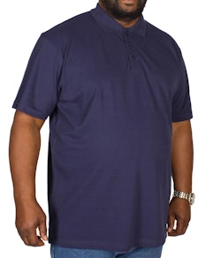 Bigdude einfarbiges Poloshirt - Dunkelblau