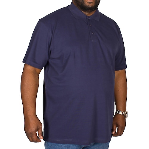Bigdude Plain Polo Shirt- Navy