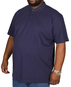 Bigdude Plain Polo Shirt Navy Tall