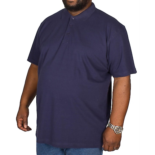 Bigdude Plain Polo Shirt Navy Tall