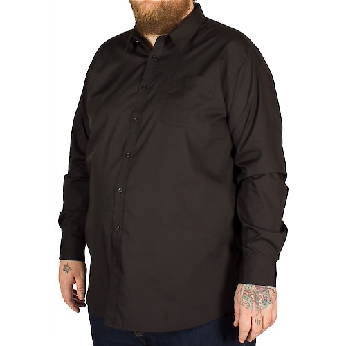 D555 Corbin Long Sleeve Classic Shirt Black