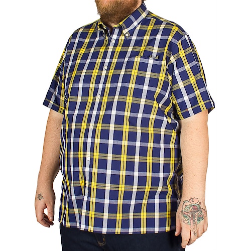 Brutus Large Check Shirt Yellow