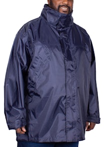 Bigdude Showerproof Packaway Rain Jacket Navy