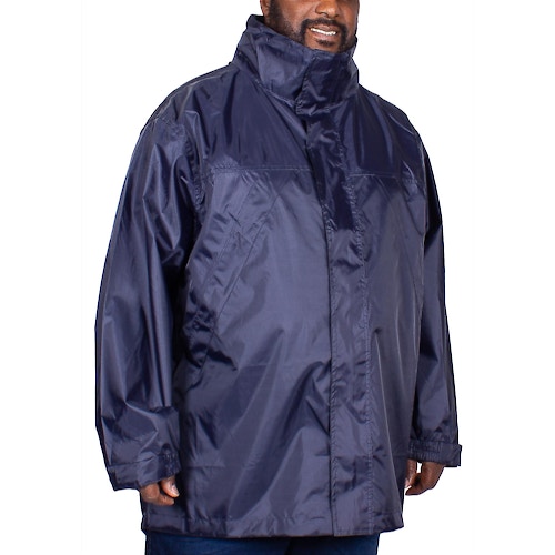 Bigdude Waterproof Packaway Rain Jacket Navy
