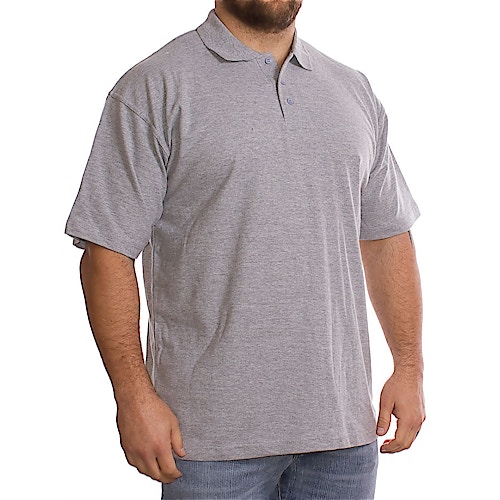 Grey Plain Polo Shirt
