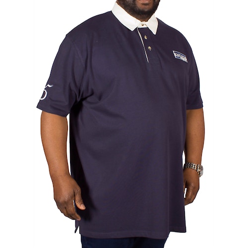 D555 Nash Rugby Polo Shirt Navy Tall