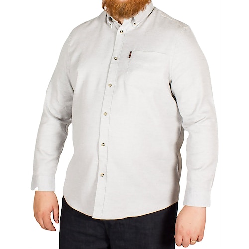 Ben Sherman Plain Twisted Cotton Shirt White