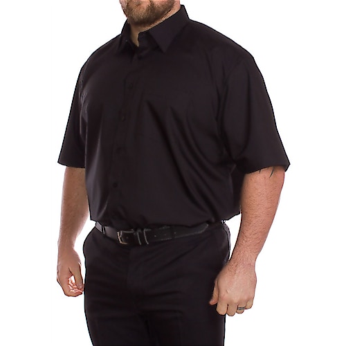 Rael Brook Plain Black Short Sleeve Shirt