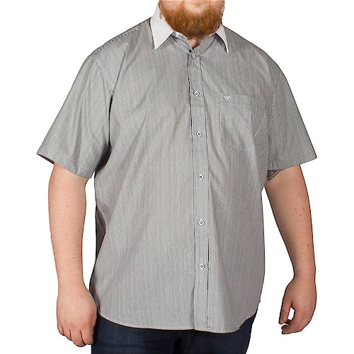 Cotton Valley Short Sleeve Fine Stripe Shirt