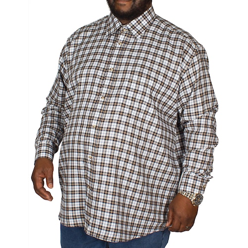 Cotton Valley County Check Long Sleeve Shirt White