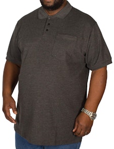 Bigdude Polo Shirt With Pocket Charcoal