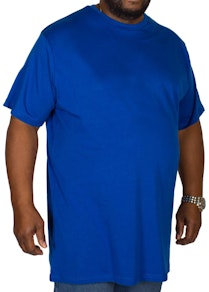 Bigdude Plain Crew Neck T-Shirt Royal Blue