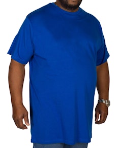 Bigdude einfarbiges T-Shirt mit Rundhalsausschnitt Königsblau 