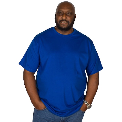 Bigdude einfarbiges T-Shirt mit Rundhalsausschnitt Königsblau | BigDude  Germany