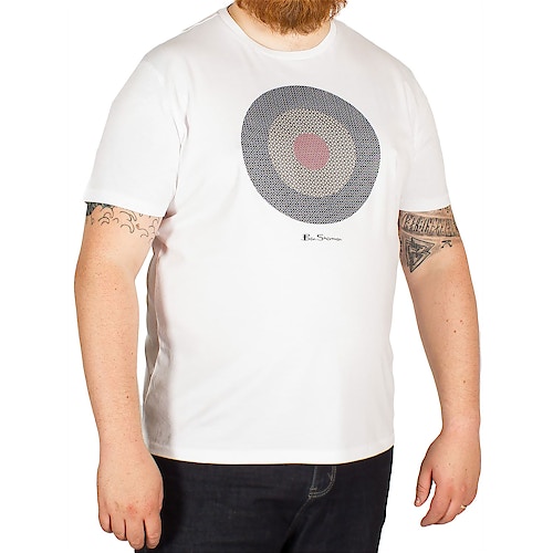 Ben Sherman Target Arrow Print T-Shirt White
