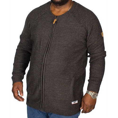 D555 Xavier Knitted Bomber Charcoal