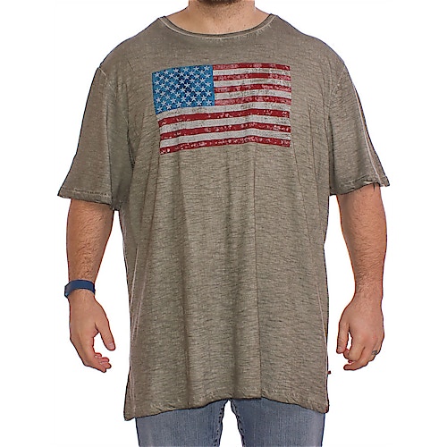 D555 Manhattan USA Flag T-Shirt