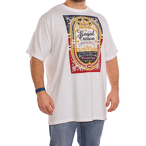 D555 Roderick "Triple Crown" Beer Logo T-Shirt in White