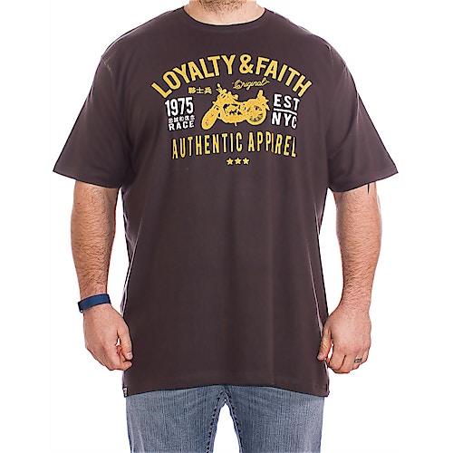 Loyalty & Faith Blaize Motorcycle Charcoal T-Shirt