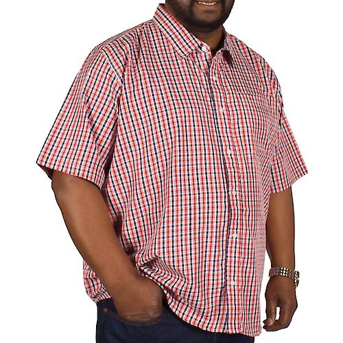 Pierre Roche Short Sleeved Red Check Shirt