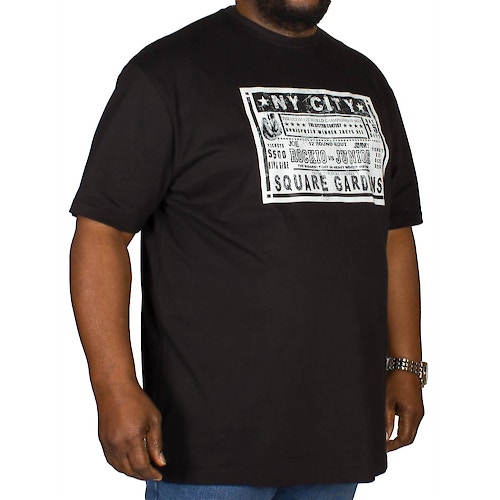 Cotton Valley Boxing Print T-Shirt Black