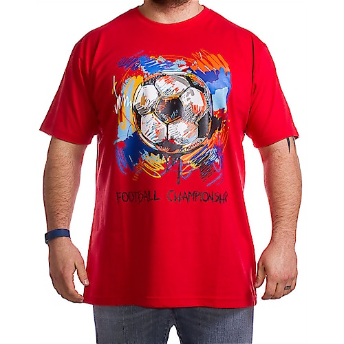 KAM Football Graffiti Red T-Shirt
