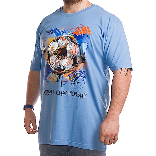 KAM Football Graffiti Sky Blue T-Shirt