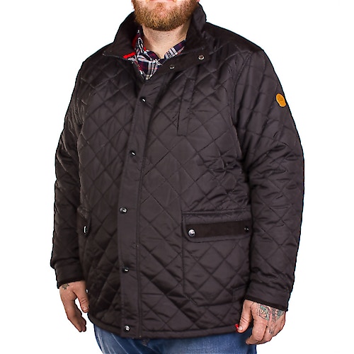 D555 Barton Quilted Jacket Black