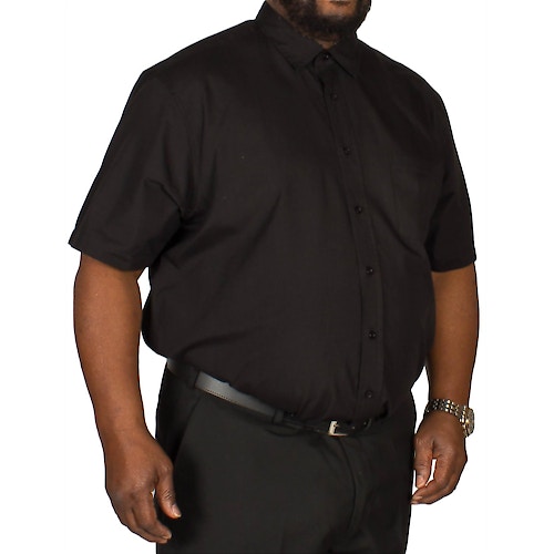 Bigdude Short Sleeve Poplin Shirt Black
