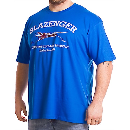 Slazenger Jersey Print T-Shirt Blue