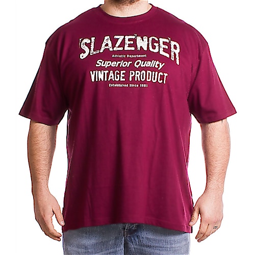 Slazenger Wilikins Print T-Shirt Berry