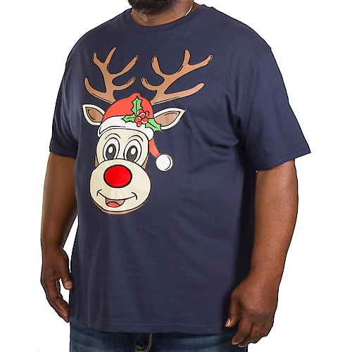 D555 Rudolph Print Musical Christmas T-Shirt